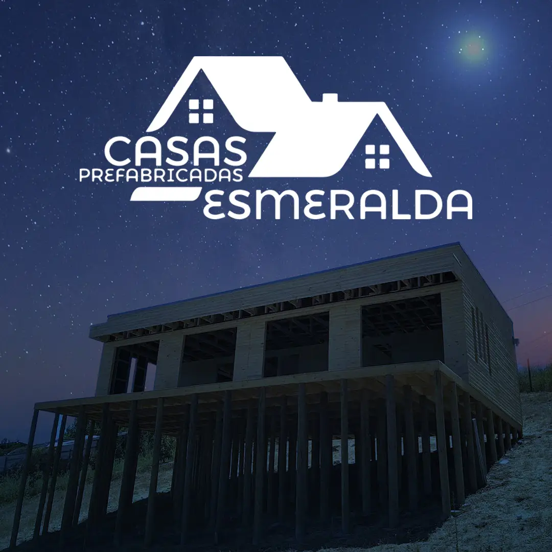 imagen que muestra un modelo de casa prefabricada en chile, ofrecida por la empresa casas esmeralda